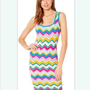 Milly medium chevron striped sweater dress